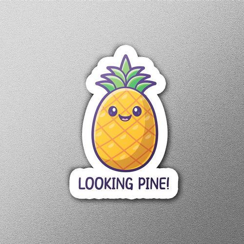 Looking Pine sticker, tropical fun