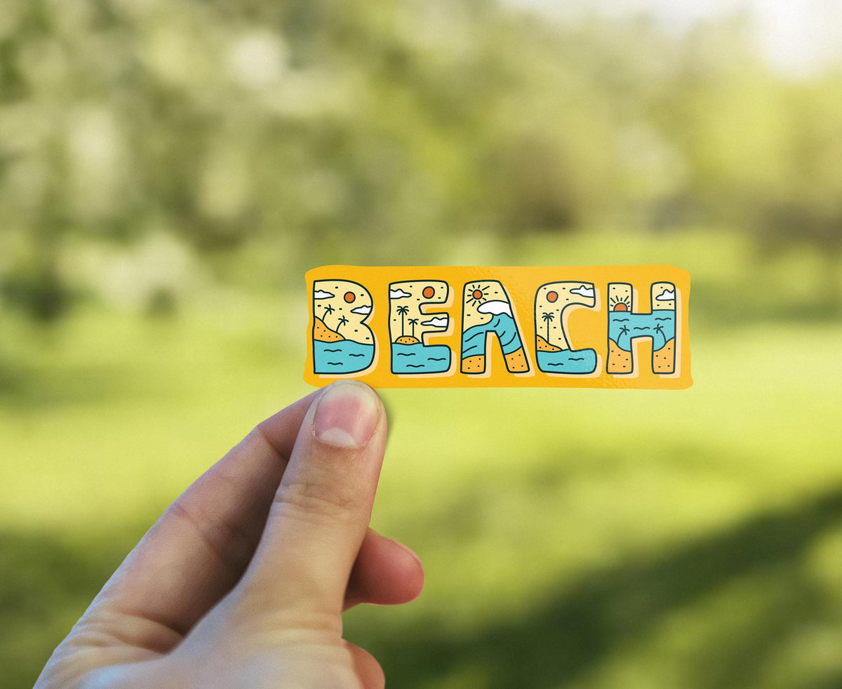 Beach window decal, nature window design – view 3