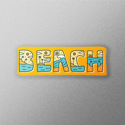 Beach window decal, nature window design