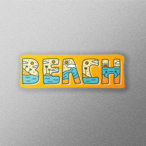 Beach window decal, nature window design