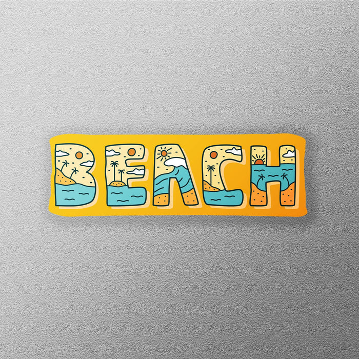 Beach window decal, nature window design