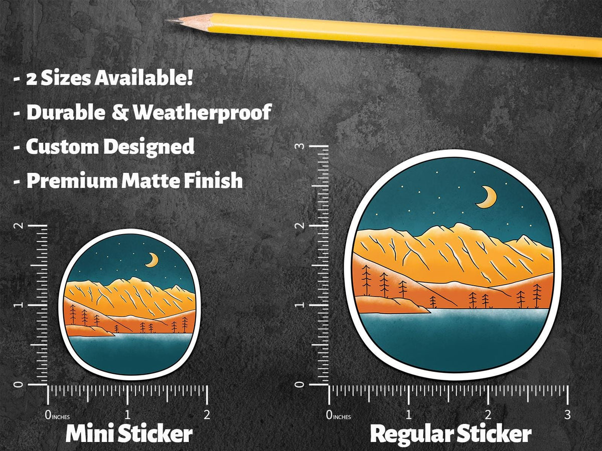 Beautiful Gradient Camping Nature sticker – view 2
