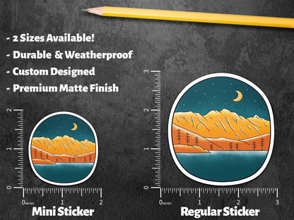 Beautiful Gradient Camping Nature sticker – view 2