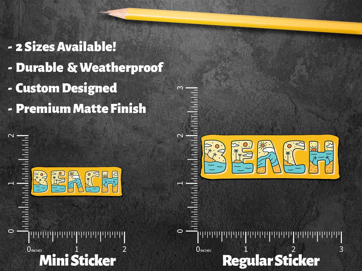 Beach window decal, nature window design – view 2
