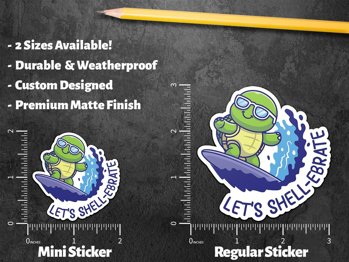 Let's Shell-ebrate sticker – view 2