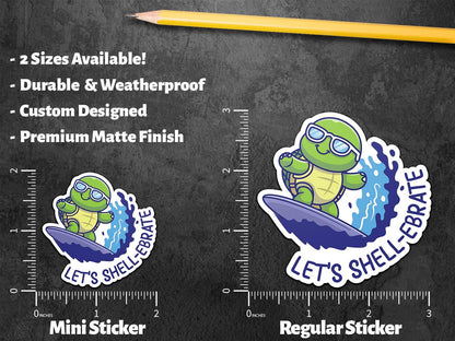 Let's Shell-ebrate sticker – view 2