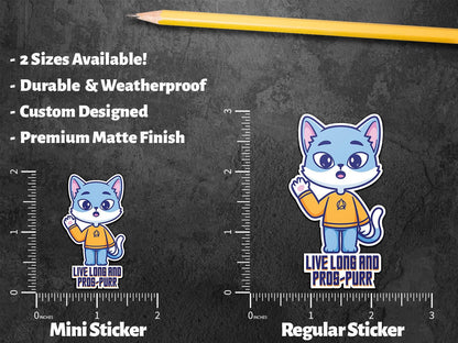 Live Long and Prosper (Prospurr) sticker, star fans – view 2
