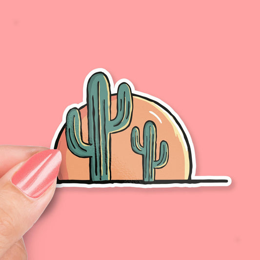 Cactus Nature Scene sticker