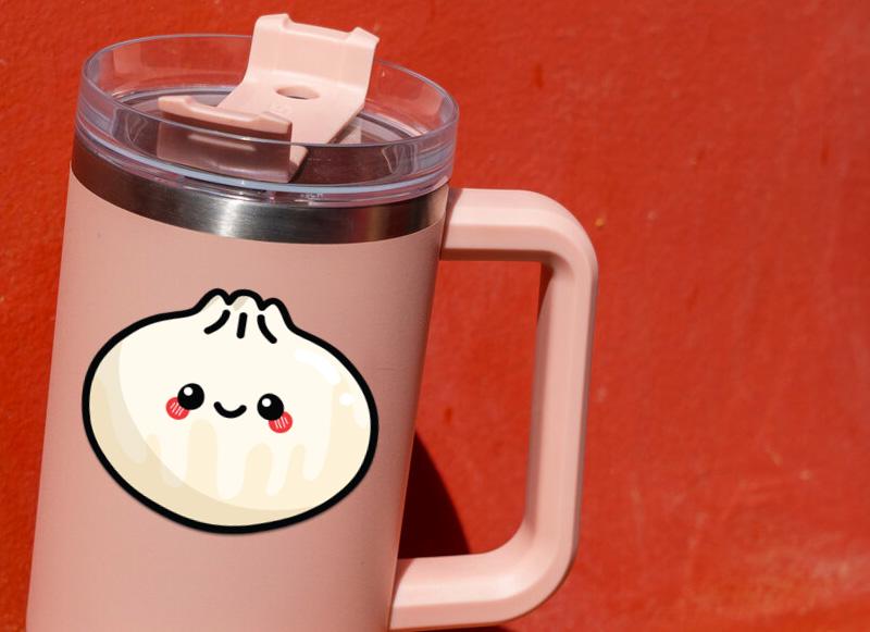 Kawaii Dumpling sticker, cute dumpling design – view 4