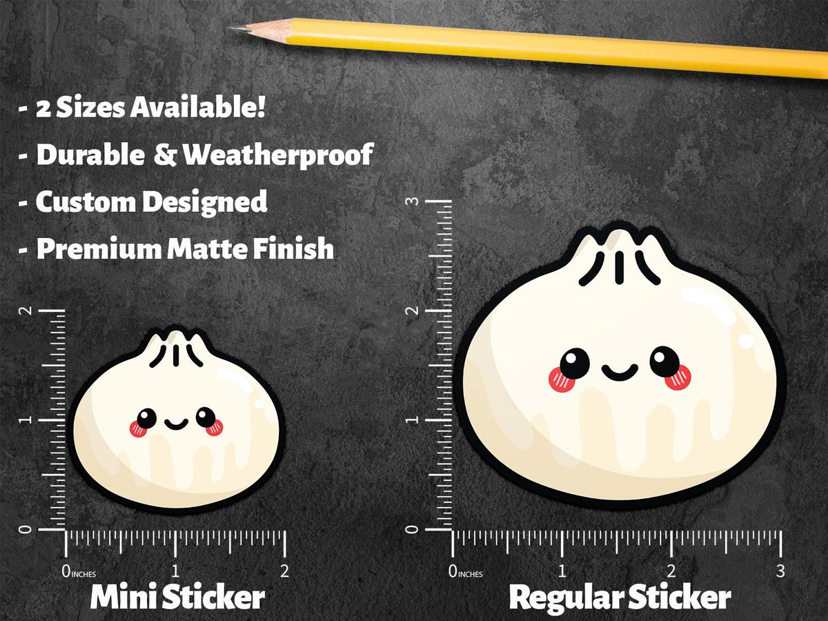 Kawaii Dumpling sticker, cute dumpling design – view 2