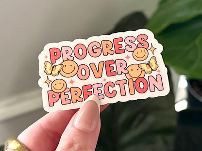 Progress Over Perfection sticker
