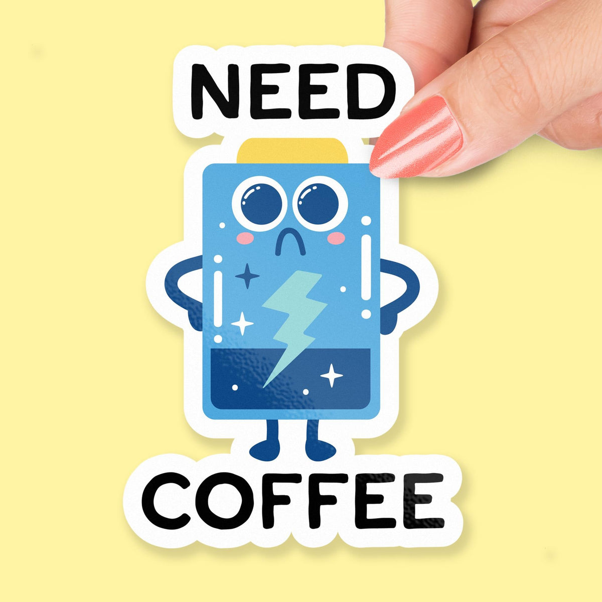 Need Coffee sticker, coffee lover
