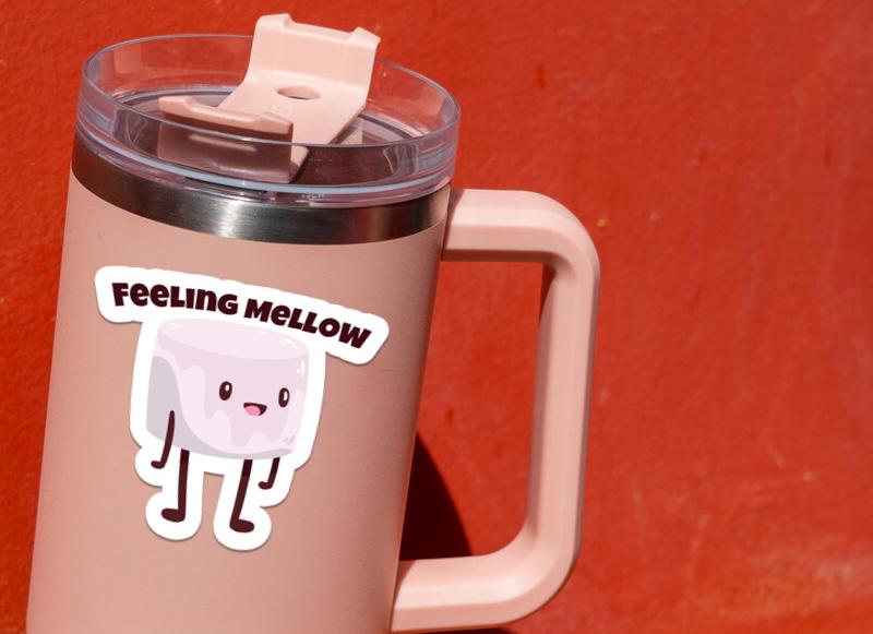 Feeling Mellow sticker, funny food pun – view 4