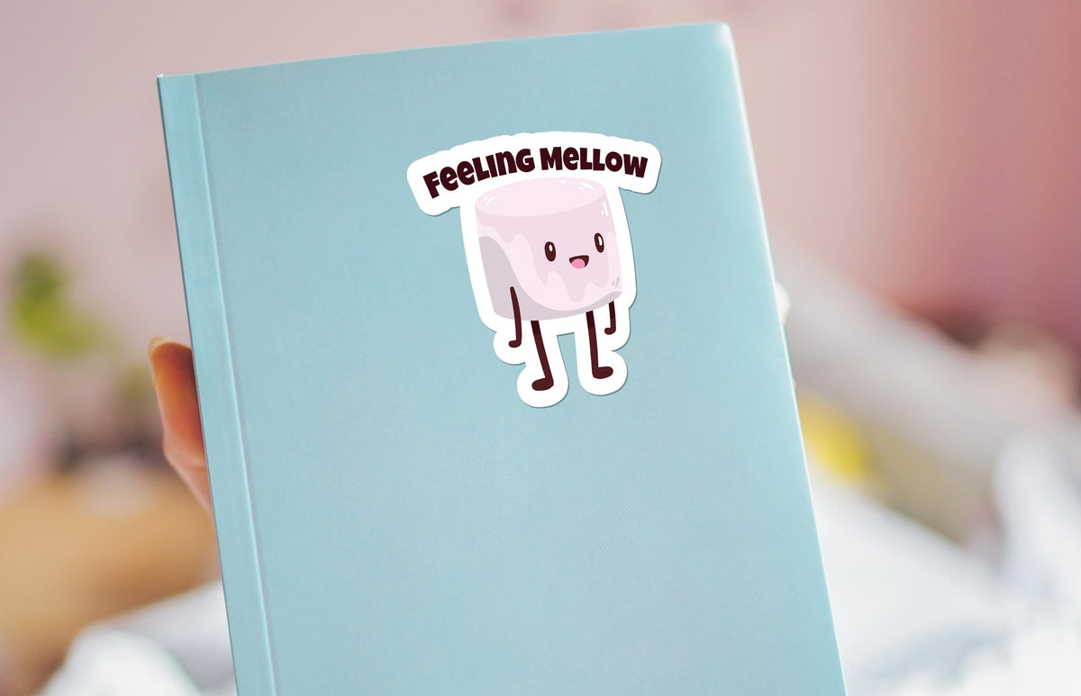 Feeling Mellow sticker, funny food pun – view 3
