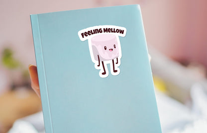 Feeling Mellow sticker, funny food pun – view 3