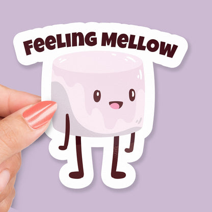 Feeling Mellow sticker, funny food pun