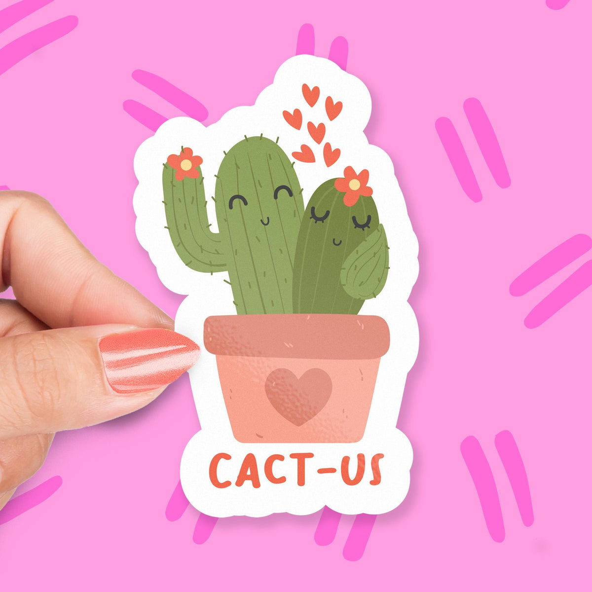 Cact-Us sticker