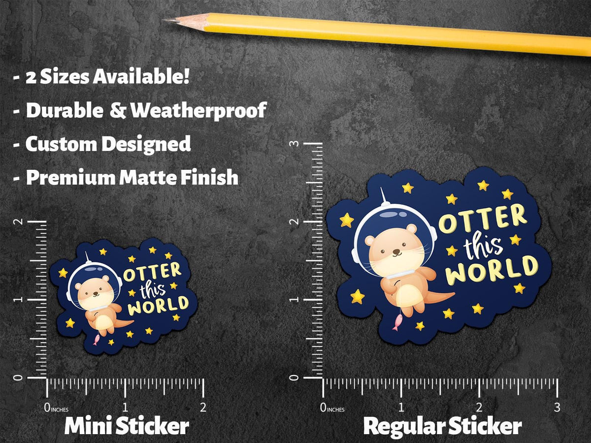 Otter This World sticker – view 2