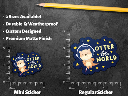 Otter This World sticker – view 2