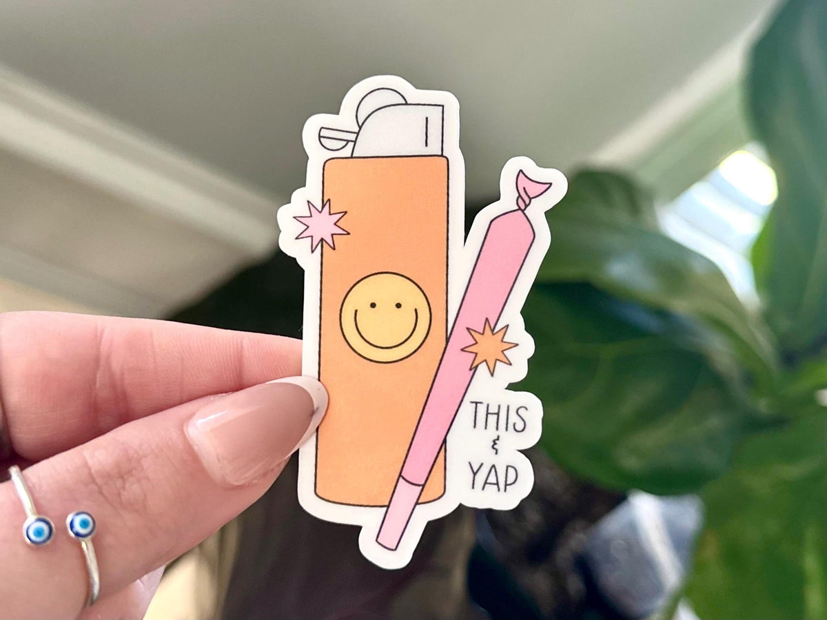 This & Yap sticker, bud lady