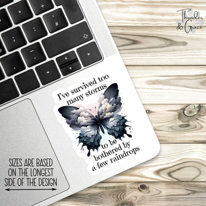 I've Survived Too Many Storms sticker, chaos coordinator – view 2