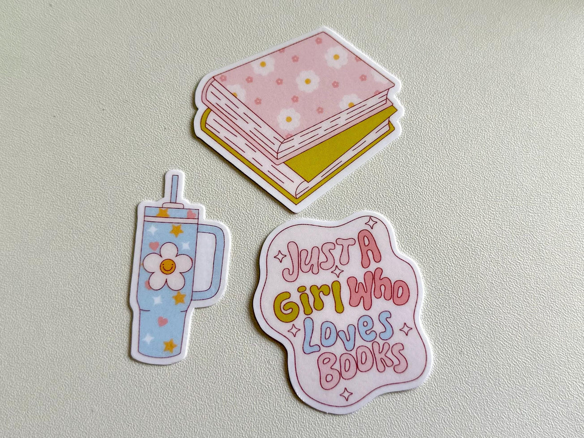 Bookish sticker sheet, book lover – view 2