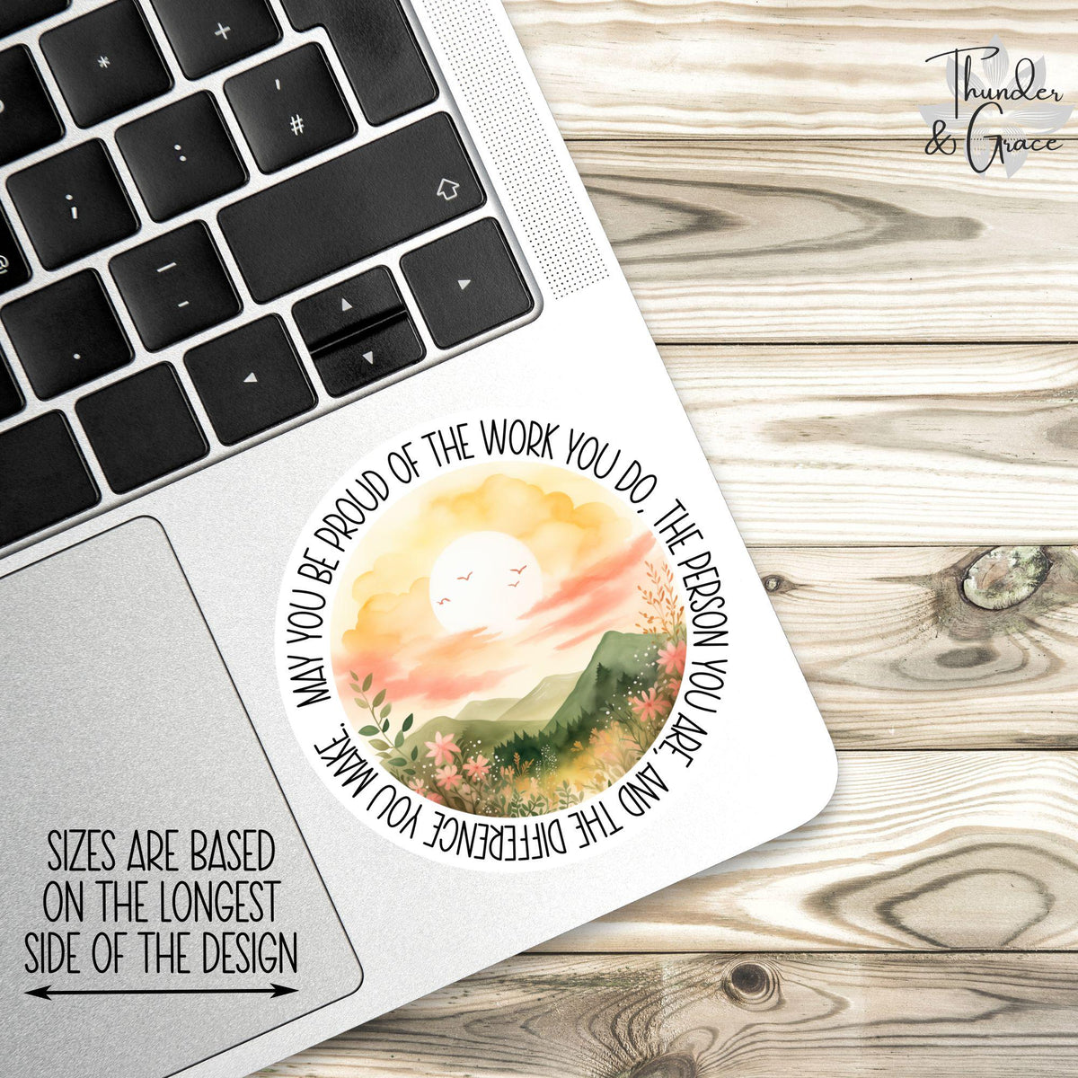 May You Be Proud of the Work You Do sticker, social worker – view 2