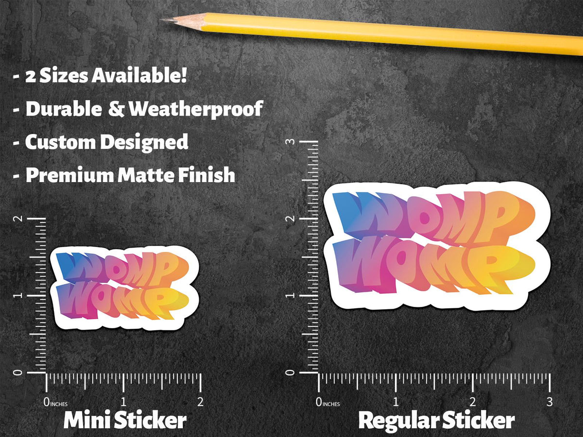 Womp Womp sticker, sarcastic humor – view 2