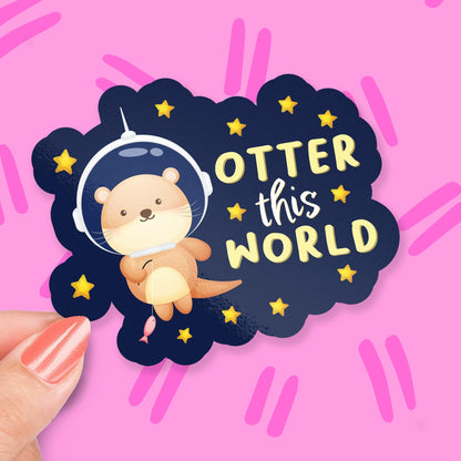 Otter This World sticker