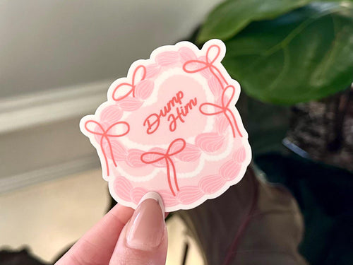 Dump Him Cake sticker