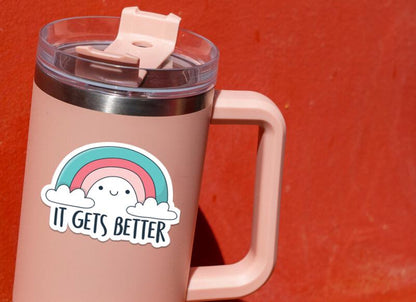 It Gets Better sticker, positive message – view 4