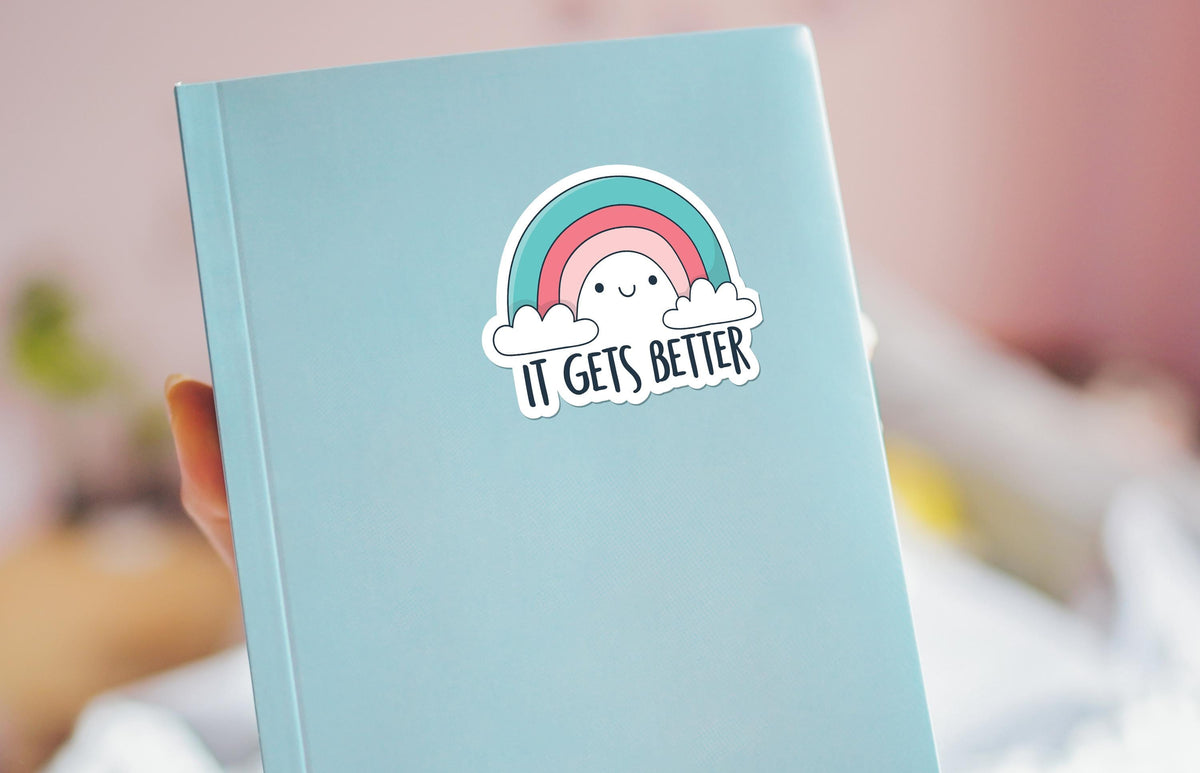 It Gets Better sticker, positive message – view 3