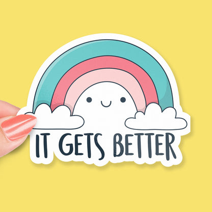 It Gets Better sticker, positive message