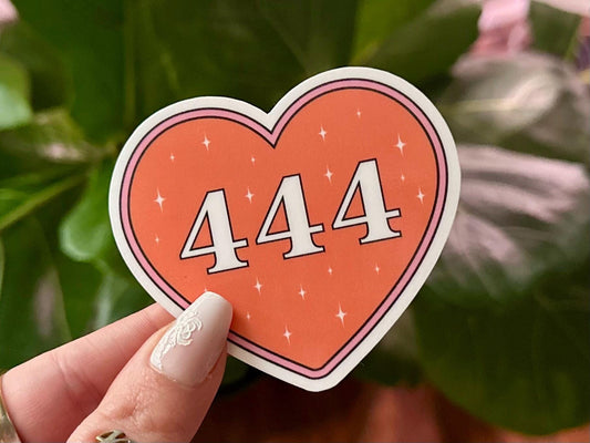 444 Heart sticker
