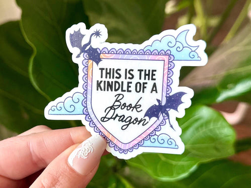 E-Book Book Dragon sticker