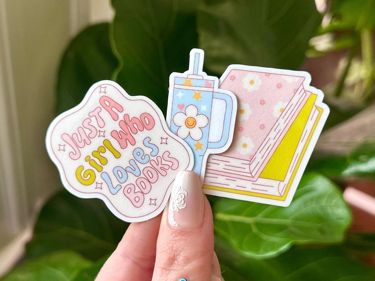 Bookish sticker sheet, book lover – view 3