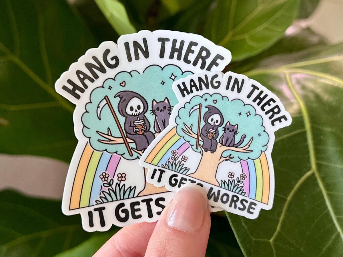 Hang in There sticker – view 2