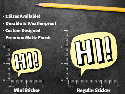 Minimalist Conversation sticker – view 2