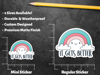 It Gets Better sticker, positive message – view 2