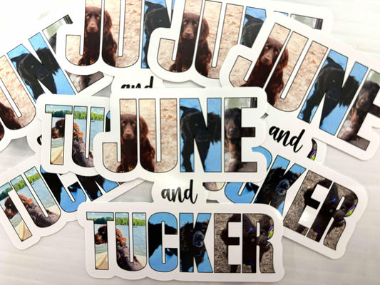 Set of 9 Custom Photo sticker sheet