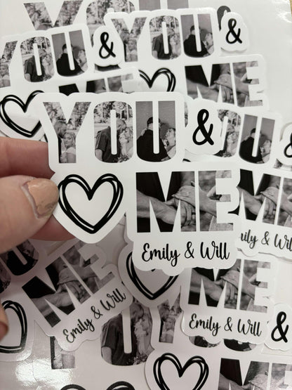 Wedding Photo vinyl decal