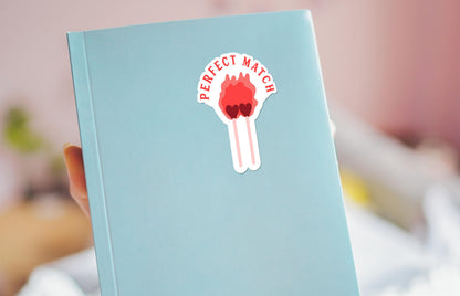 Perfect Match sticker, heart-shaped match heads – view 3