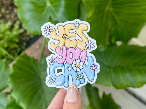 Yes You Can sticker