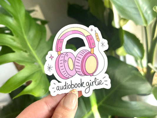 Audiobook Girlie Headset sticker