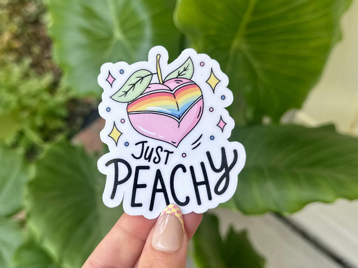 Just Peachy sticker