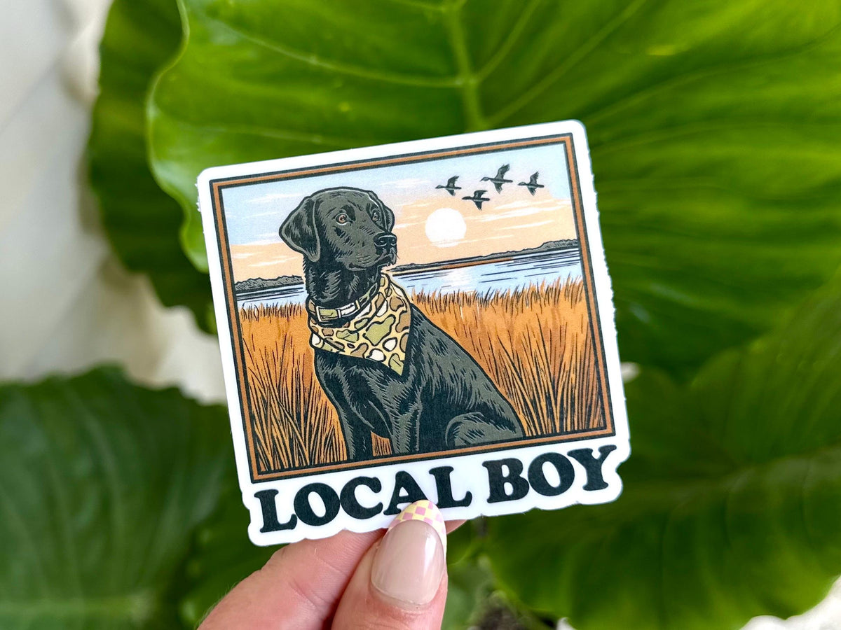 Local Boy Labrador sticker