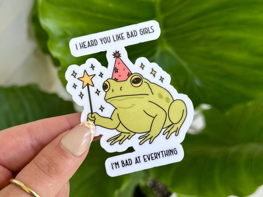 Bad Girls Frog sticker