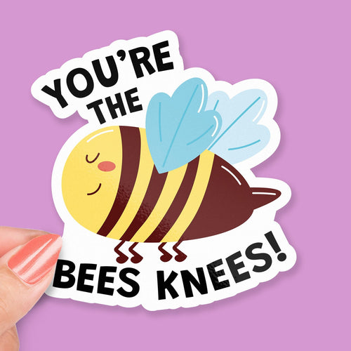 You're the Bees Knees sticker, cute bee pun