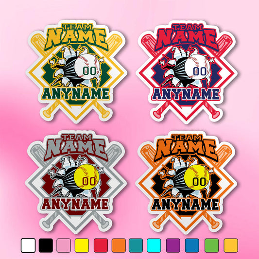 Custom All Stars Baseball Team Sticker by Stickreews