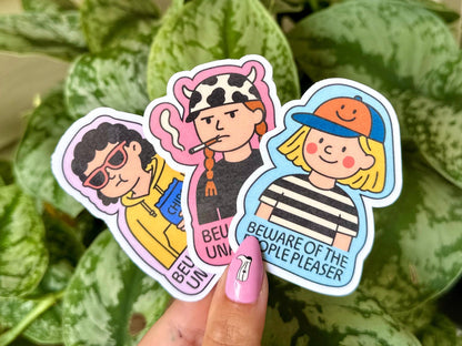 Beware of the People Pleaser sticker – view 4
